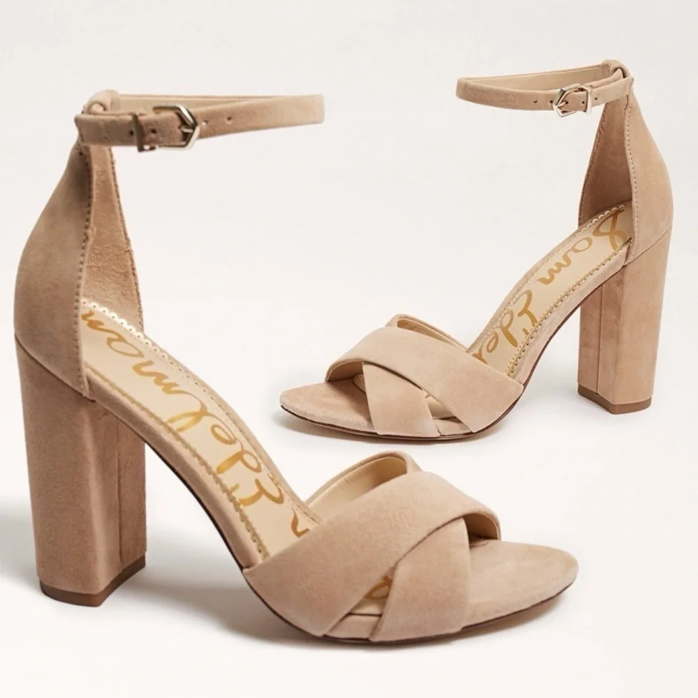 NEW Sam Edelman Yancy Block Heel Sandals